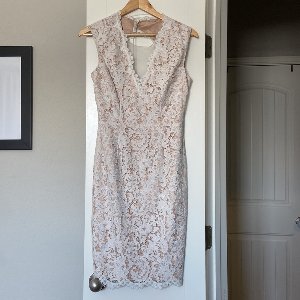 Tailored dress. Used for rehearsal dinner, worn only a few hours. From Nordstrom - Picture 2 of 4